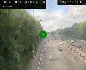 <h2>Webcam autoroute A1 à hauteur de Lesquin. Vue orientée vers Lille</h2>