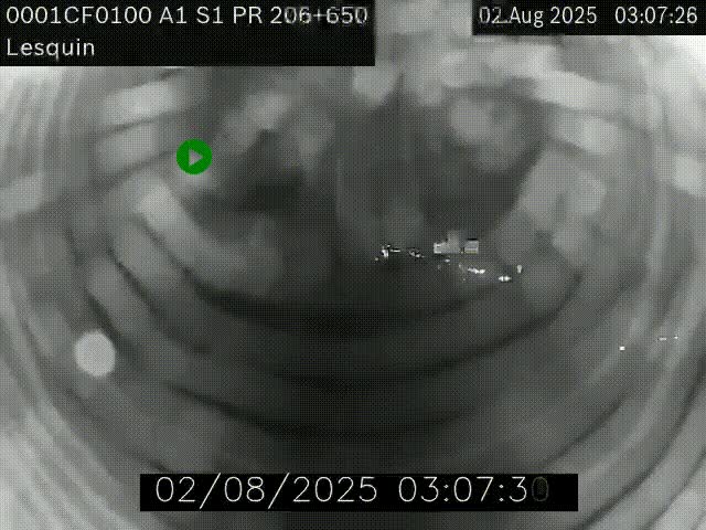 Webcam autoroute A1 à hauteur de Lesquin. Vue orientée vers Lille