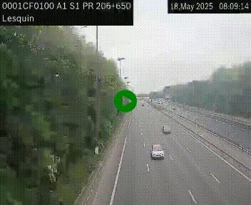 <h2>Webcam autoroute A1 à hauteur de Lesquin. Vue orientée vers Lille</h2>