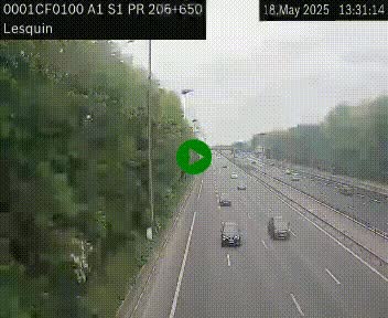 <h2>Webcam autoroute A1 à hauteur de Lesquin. Vue orientée vers Lille</h2>
