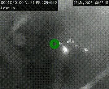 <h2>Webcam autoroute A1 à hauteur de Lesquin. Vue orientée vers Lille</h2>