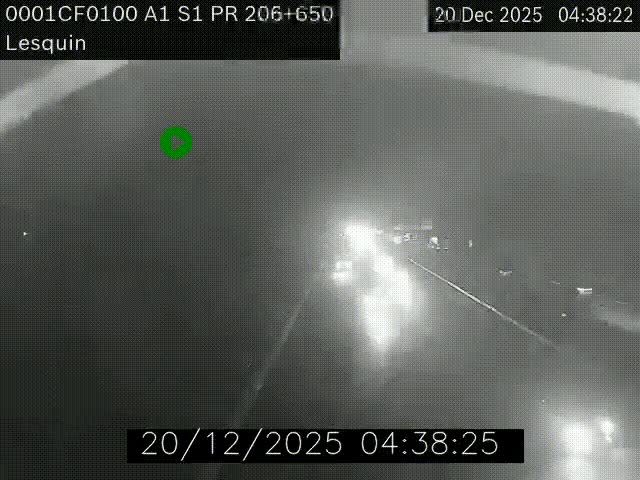 <h2>Webcam autoroute A1 à hauteur de Lesquin. Vue orientée vers Lille</h2>