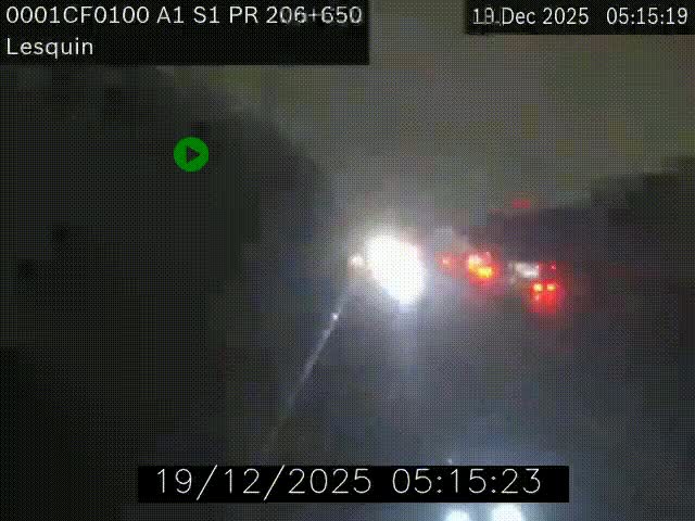 <h2>Webcam autoroute A1 à hauteur de Lesquin. Vue orientée vers Lille</h2>