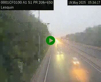 <h2>Webcam autoroute A1 à hauteur de Lesquin. Vue orientée vers Lille</h2>