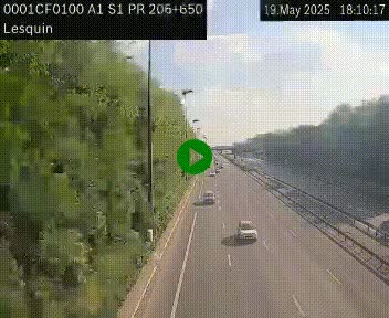 <h2>Webcam autoroute A1 à hauteur de Lesquin. Vue orientée vers Lille</h2>