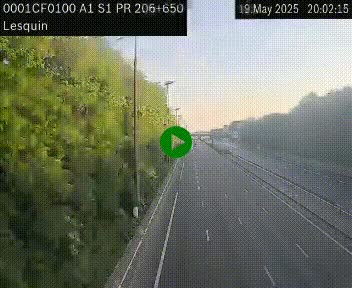 <h2>Webcam autoroute A1 à hauteur de Lesquin. Vue orientée vers Lille</h2>