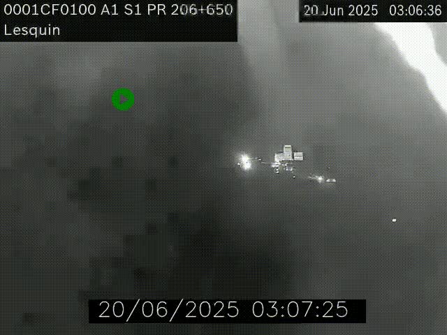 <h2>Webcam autoroute A1 à hauteur de Lesquin. Vue orientée vers Lille</h2>