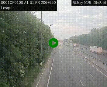 <h2>Webcam autoroute A1 à hauteur de Lesquin. Vue orientée vers Lille</h2>
