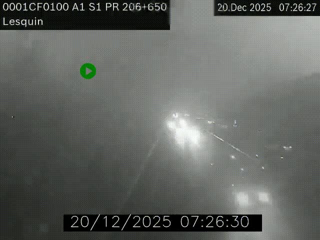<h2>Webcam autoroute A1 à hauteur de Lesquin. Vue orientée vers Lille</h2>