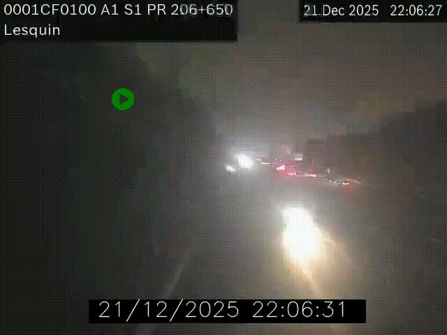 <h2>Webcam autoroute A1 à hauteur de Lesquin. Vue orientée vers Lille</h2>