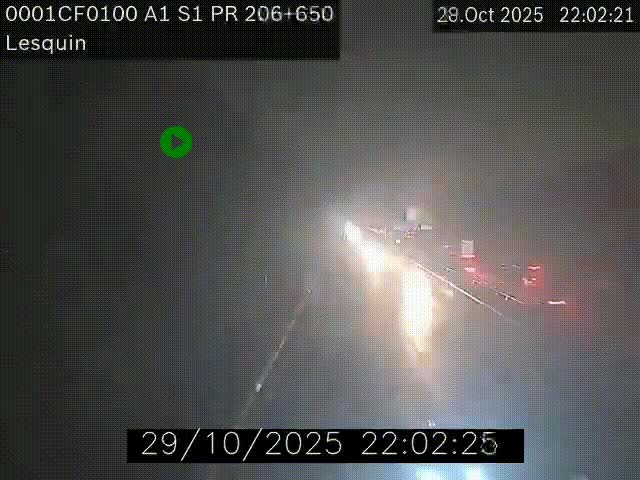 <h2>Webcam autoroute A1 à hauteur de Lesquin. Vue orientée vers Lille</h2>