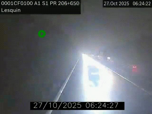 <h2>Webcam autoroute A1 à hauteur de Lesquin. Vue orientée vers Lille</h2>