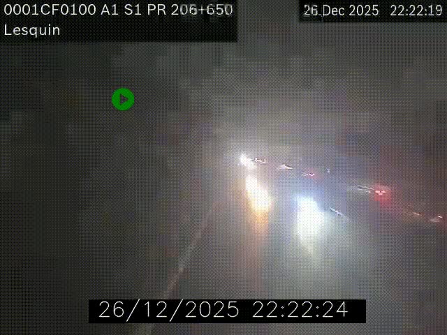 <h2>Webcam autoroute A1 à hauteur de Lesquin. Vue orientée vers Lille</h2>