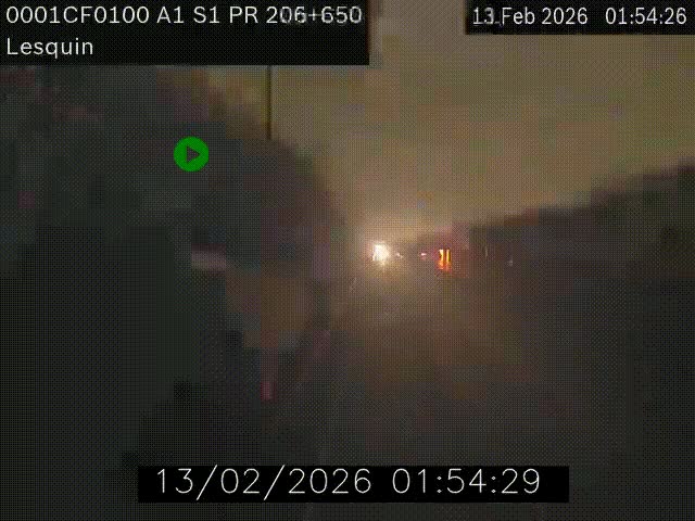 <h2>Webcam autoroute A1 à hauteur de Lesquin. Vue orientée vers Lille</h2>