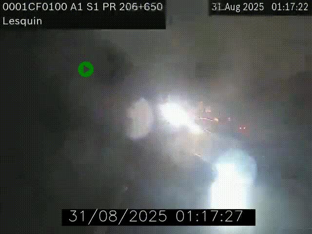 <h2>Webcam autoroute A1 à hauteur de Lesquin. Vue orientée vers Lille</h2>