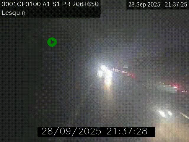 <h2>Webcam autoroute A1 à hauteur de Lesquin. Vue orientée vers Lille</h2>