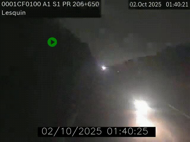 <h2>Webcam autoroute A1 à hauteur de Lesquin. Vue orientée vers Lille</h2>
