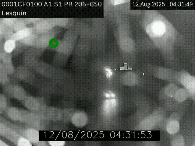<h2>Webcam autoroute A1 à hauteur de Lesquin. Vue orientée vers Lille</h2>