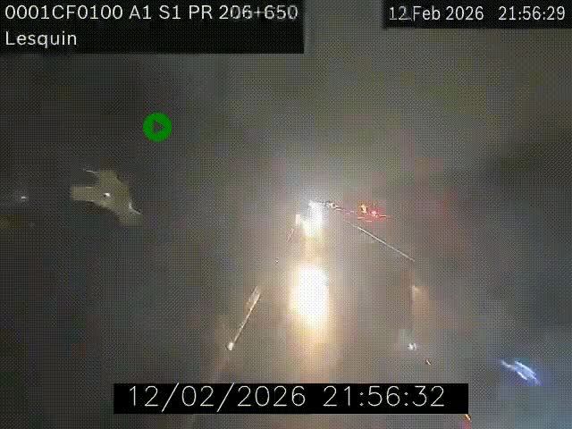 <h2>Webcam autoroute A1 à hauteur de Lesquin. Vue orientée vers Lille</h2>