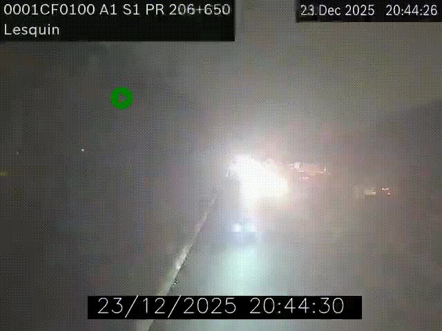 <h2>Webcam autoroute A1 à hauteur de Lesquin. Vue orientée vers Lille</h2>