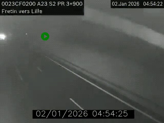 <h2>Webcam autoroute A23 à hauteur de Fretin. Vue orientée vers Lille</h2>