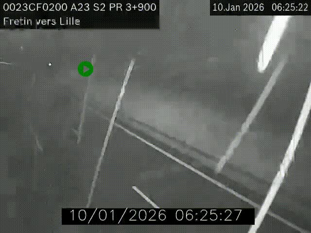 <h2>Webcam autoroute A23 à hauteur de Fretin. Vue orientée vers Lille</h2>