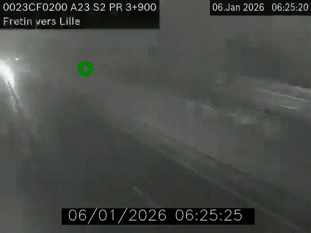 <h2>Webcam autoroute A23 à hauteur de Fretin. Vue orientée vers Lille</h2>