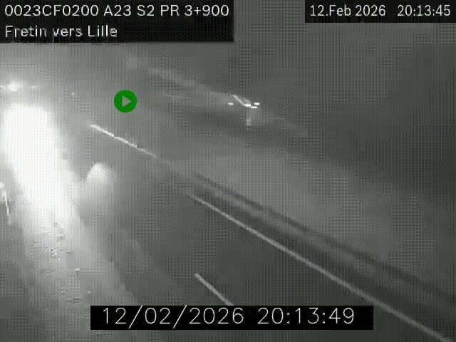 <h2>Webcam autoroute A23 à hauteur de Fretin. Vue orientée vers Lille</h2>