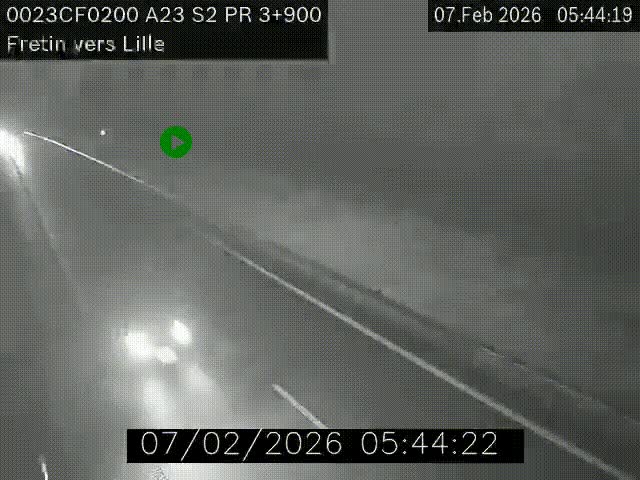 <h2>Webcam autoroute A23 à hauteur de Fretin. Vue orientée vers Lille</h2>