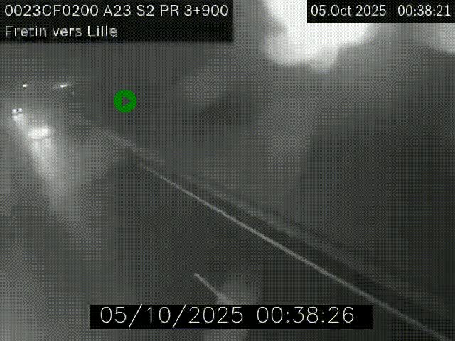<h2>Webcam autoroute A23 à hauteur de Fretin. Vue orientée vers Lille</h2>