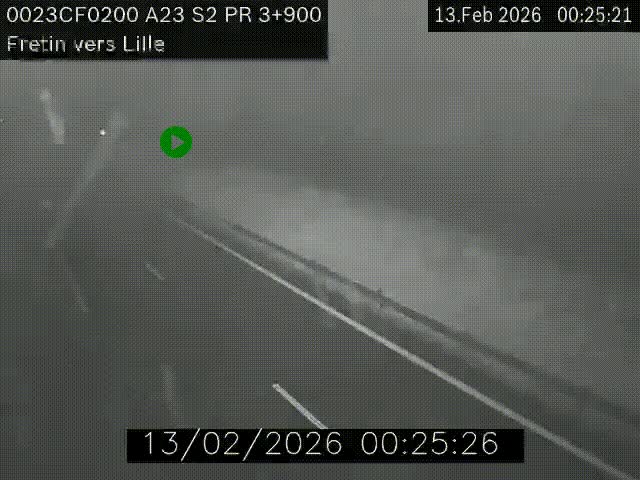 <h2>Webcam autoroute A23 à hauteur de Fretin. Vue orientée vers Lille</h2>