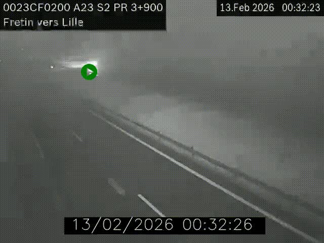 <h2>Webcam autoroute A23 à hauteur de Fretin. Vue orientée vers Lille</h2>
