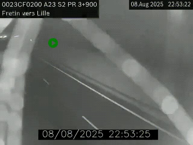 Webcam autoroute A23 à hauteur de Fretin. Vue orientée vers Lille