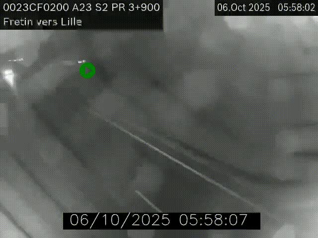 <h2>Webcam autoroute A23 à hauteur de Fretin. Vue orientée vers Lille</h2>