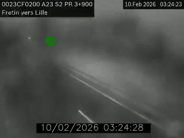 <h2>Webcam autoroute A23 à hauteur de Fretin. Vue orientée vers Lille</h2>