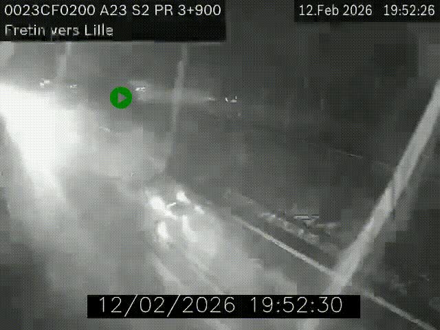 <h2>Webcam autoroute A23 à hauteur de Fretin. Vue orientée vers Lille</h2>