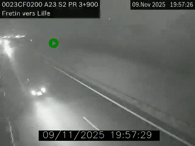 <h2>Webcam autoroute A23 à hauteur de Fretin. Vue orientée vers Lille</h2>