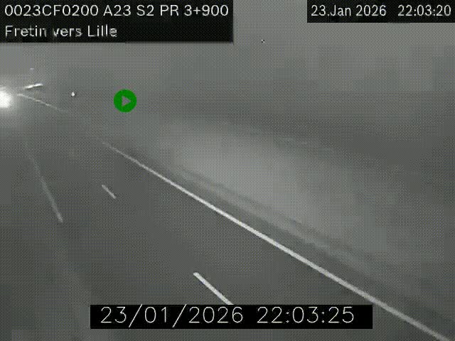 <h2>Webcam autoroute A23 à hauteur de Fretin. Vue orientée vers Lille</h2>
