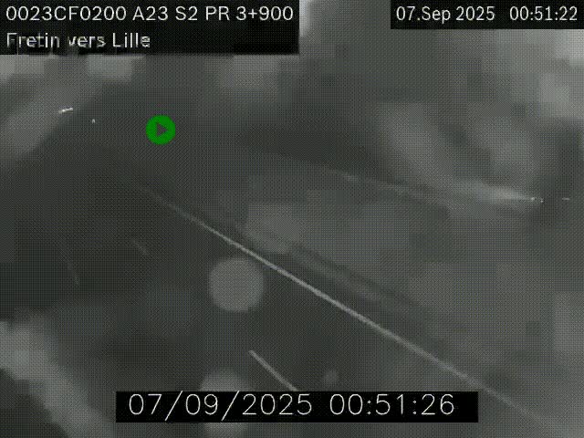 <h2>Webcam autoroute A23 à hauteur de Fretin. Vue orientée vers Lille</h2>