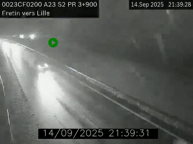 <h2>Webcam autoroute A23 à hauteur de Fretin. Vue orientée vers Lille</h2>