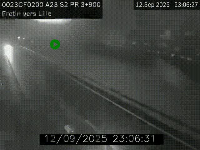 <h2>Webcam autoroute A23 à hauteur de Fretin. Vue orientée vers Lille</h2>