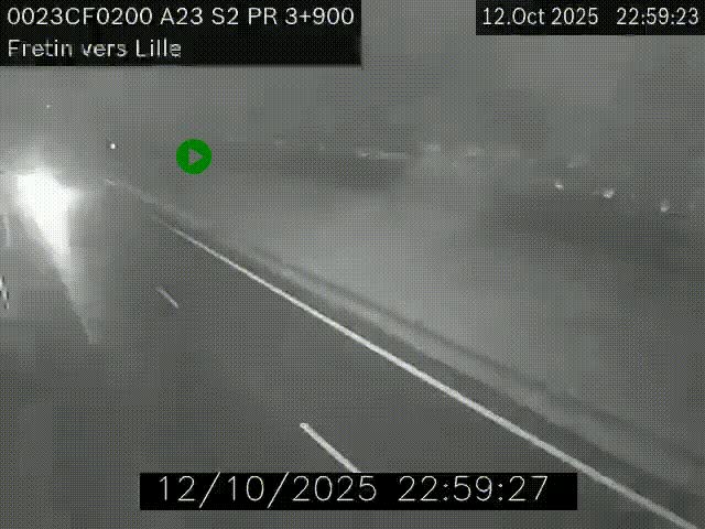 <h2>Webcam autoroute A23 à hauteur de Fretin. Vue orientée vers Lille</h2>