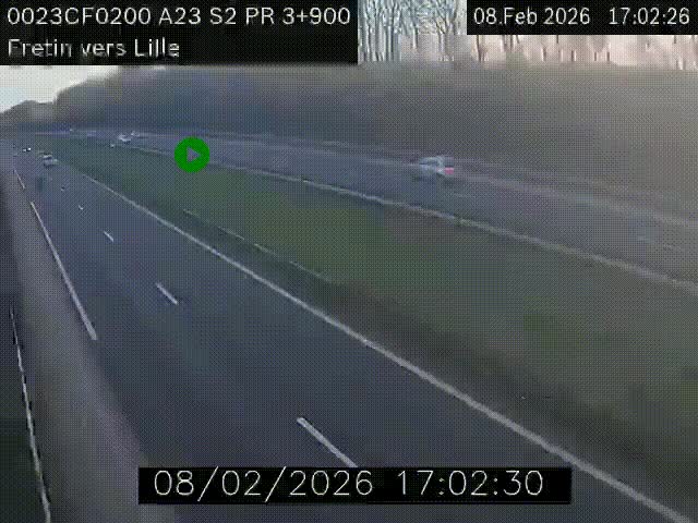 <h2>Webcam autoroute A23 à hauteur de Fretin. Vue orientée vers Lille</h2>