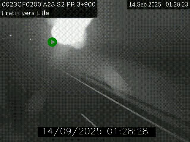 <h2>Webcam autoroute A23 à hauteur de Fretin. Vue orientée vers Lille</h2>