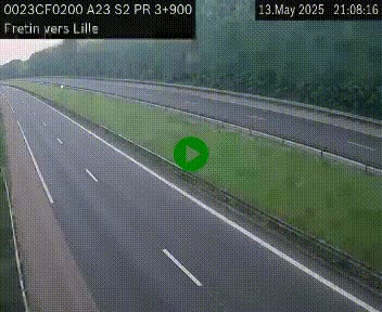 <h2>Webcam autoroute A23 à hauteur de Fretin. Vue orientée vers Lille</h2>