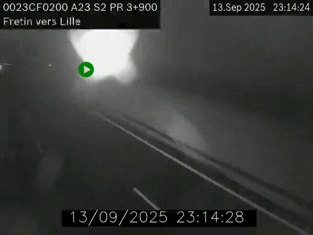 <h2>Webcam autoroute A23 à hauteur de Fretin. Vue orientée vers Lille</h2>