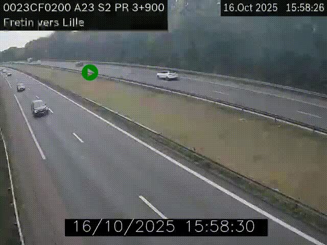 <h2>Webcam autoroute A23 à hauteur de Fretin. Vue orientée vers Lille</h2>