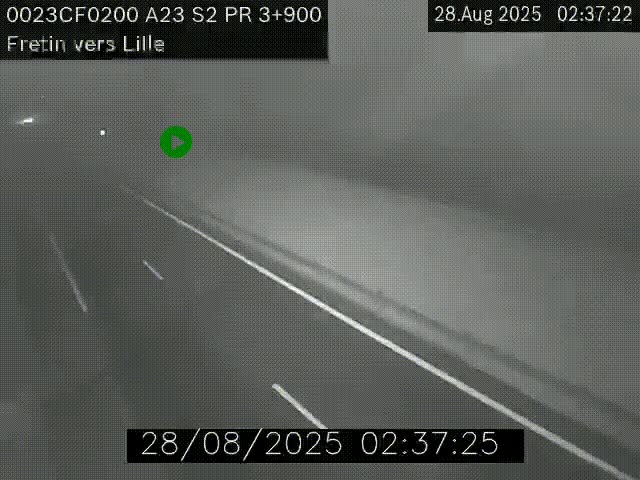<h2>Webcam autoroute A23 à hauteur de Fretin. Vue orientée vers Lille</h2>