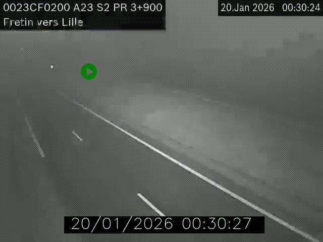 <h2>Webcam autoroute A23 à hauteur de Fretin. Vue orientée vers Lille</h2>