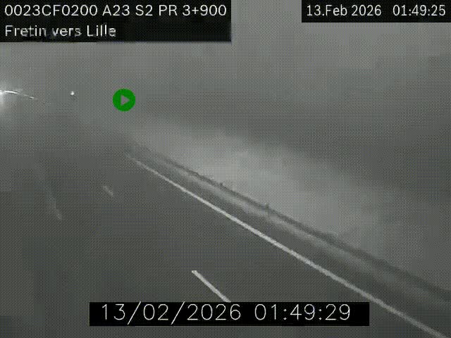 <h2>Webcam autoroute A23 à hauteur de Fretin. Vue orientée vers Lille</h2>